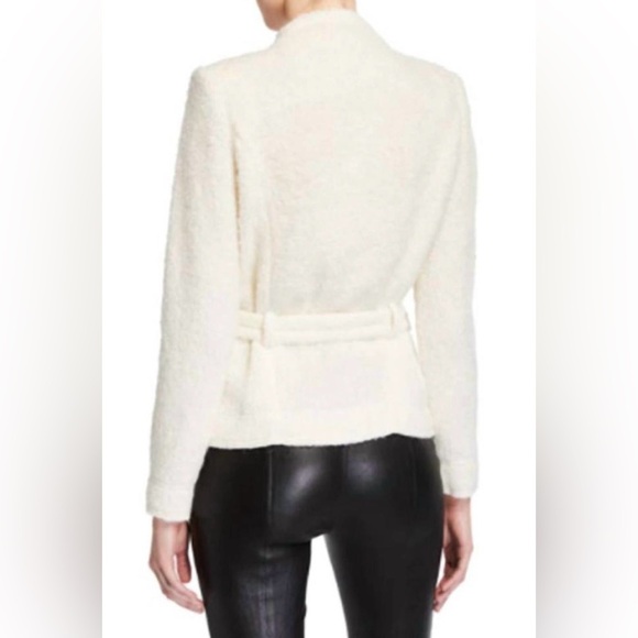 IRO Iquitos Boucle Jacket in White, Size 42/8 - Picture 3 of 12